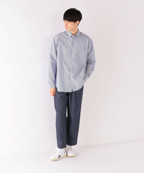 SHIPS any(シップス エニィ)の「SHIPS any: オーガニック RENU リラックス レギュラー シャツ◇(シャツ/ブラウス・メンズ・ブラック/ダークグレー/ネイビー/コバルトブルー・SMALL/MEDIUM/LARGE/X-LARGE)」の21枚目の写真