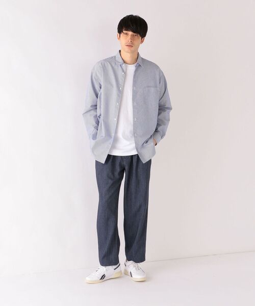 SHIPS any(シップス エニィ)の「SHIPS any: オーガニック RENU リラックス レギュラー シャツ◇(シャツ/ブラウス・メンズ・ブラック/ダークグレー/ネイビー/コバルトブルー・SMALL/MEDIUM/LARGE/X-LARGE)」の22枚目の写真