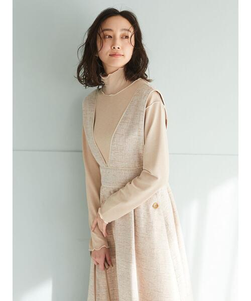 ELENCARE DUE（エレンカーレデュエ）の「・ELENCARE DUE ツィードジャンパースカート＊（ジャンパースカート・レディース・ミント/アイボリー/ベージュ・FREE）」の7枚目の写真