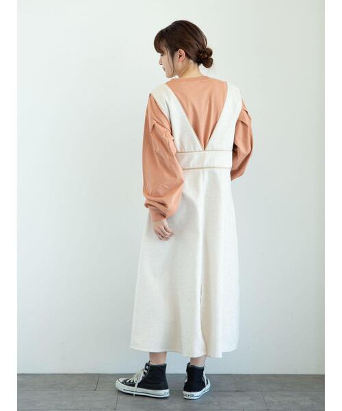 ELENCARE DUE（エレンカーレデュエ）の「・ELENCARE DUE ツィードジャンパースカート＊（ジャンパースカート・レディース・ミント/アイボリー/ベージュ・FREE）」の12枚目の写真