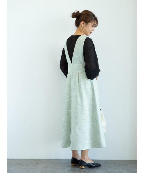 ELENCARE DUE（エレンカーレデュエ）の「・ELENCARE DUE ツィードジャンパースカート＊（ジャンパースカート・レディース・ミント/アイボリー/ベージュ・FREE）」の16枚目の写真