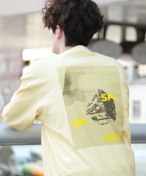 RAGEBLUE（レイジブルー）の「＜全9色＞プリント/刺繍ロンT/934264（Tシャツ/カットソー・メンズ・グリーン/パープル/ブラック/オフホワイト/ピンク系その他/ホワイト/ベージュ系その他2/ライトブルー/マスタード・LARGE/MEDIUM/SMALL）」の8枚目の写真