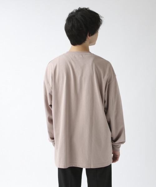 RAGEBLUE（レイジブルー）の「＜全9色＞プリント/刺繍ロンT/934264（Tシャツ/カットソー・メンズ・グリーン/パープル/ブラック/オフホワイト/ピンク系その他/ホワイト/ベージュ系その他2/ライトブルー/マスタード・LARGE/MEDIUM/SMALL）」の18枚目の写真