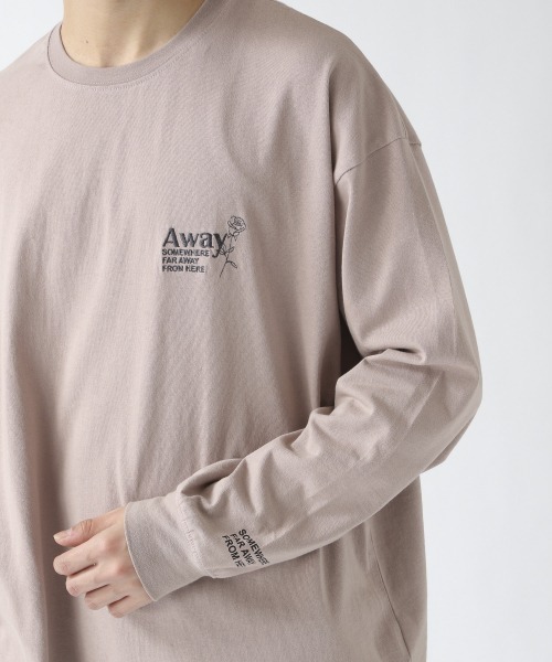 RAGEBLUE（レイジブルー）の「＜全9色＞プリント/刺繍ロンT/934264（Tシャツ/カットソー・メンズ・グリーン/パープル/ブラック/オフホワイト/ピンク系その他/ホワイト/ベージュ系その他2/ライトブルー/マスタード・LARGE/MEDIUM/SMALL）」の20枚目の写真