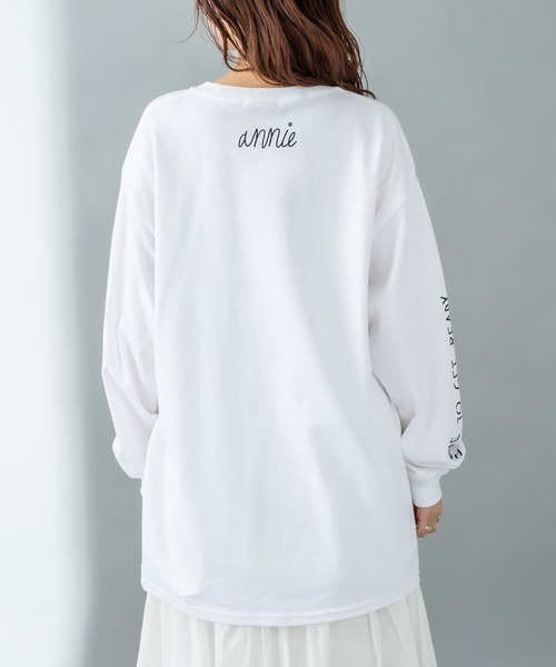 mystic（ミスティック）の「ANNIE ロングTシャツ（Tシャツ/カットソー・レディース・チャコールグレー/オフホワイト・FREE）」の17枚目の写真