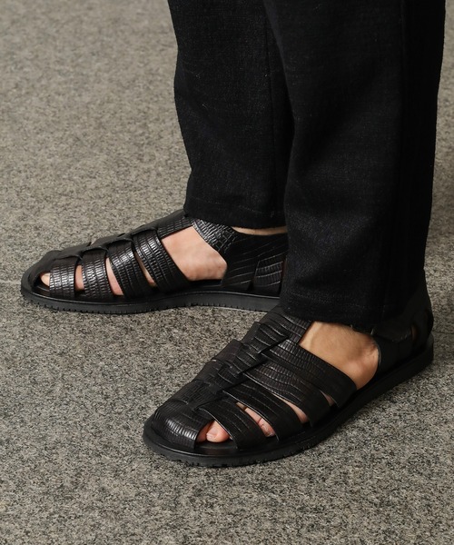 MEN'S BIGI（メンズビギ）の「<Nuovo Nicar（ヌオヴォ ニカール）別注>レザーグルカサンダル（サンダル・メンズ・ブラック/ダークブラウン・02/03）」の12枚目の写真