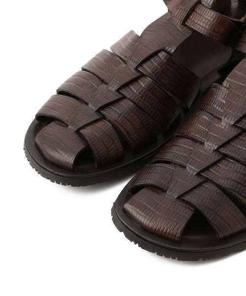 MEN'S BIGI（メンズビギ）の「<Nuovo Nicar（ヌオヴォ ニカール）別注>レザーグルカサンダル（サンダル・メンズ・ブラック/ダークブラウン・02/03）」の6枚目の写真