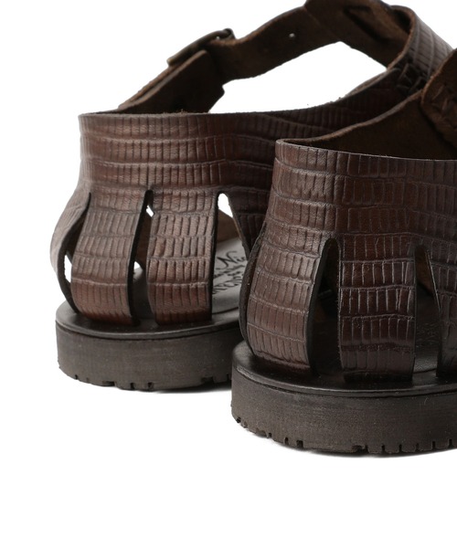 MEN'S BIGI（メンズビギ）の「<Nuovo Nicar（ヌオヴォ ニカール）別注>レザーグルカサンダル（サンダル・メンズ・ブラック/ダークブラウン・02/03）」の7枚目の写真