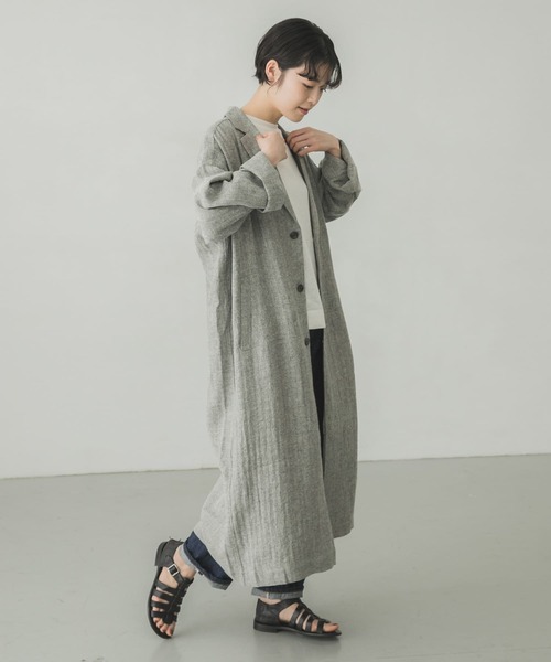 かぐれ（カグレ）の「シルクリネンチェスターコート（チェスター