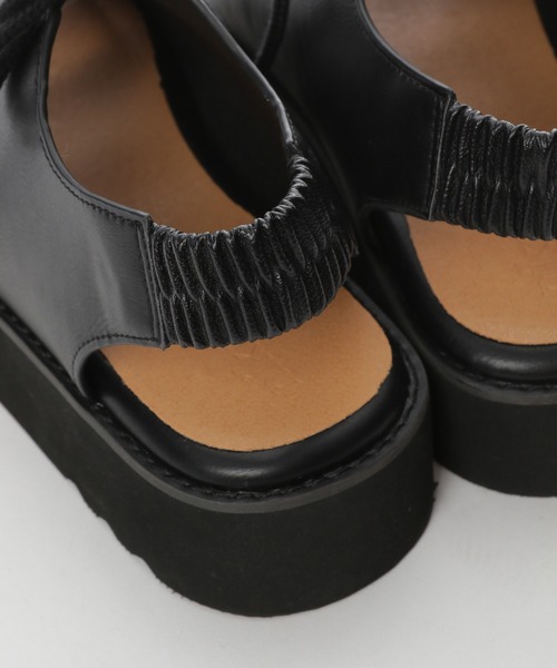 niko and...（ニコアンド）の「オリジナルレースアップサンダル（サンダル・レディース・ブラック/アイボリー・SMALL/MEDIUM/LARGE）」の3枚目の写真