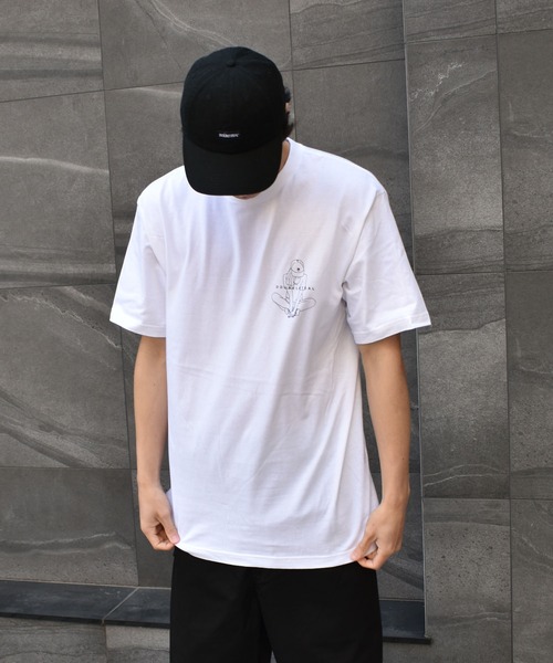DOUBLE STEAL(ダブルスティール)の「Crouch Girl Tシャツ(Tシャツ/カットソー・メンズ・ホワイト/グレー/ブラック/カーキ・LARGE/X-LARGE/MEDIUM/XX-LARGE)」の8枚目の写真
