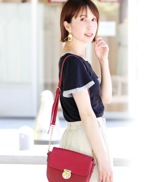 ElegChic（エレグシック）の「フェイクレイヤードカットソー（Tシャツ/カットソー・レディース・グレー/ホワイト/グリーン/ネイビー/ブラック・M/L）」の13枚目の写真