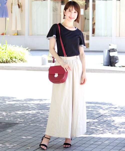 ElegChic（エレグシック）の「フェイクレイヤードカットソー（Tシャツ/カットソー・レディース・グレー/ホワイト/グリーン/ネイビー/ブラック・M/L）」の8枚目の写真