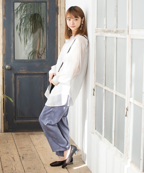 menue(メヌエ)の「クリアヒールメッシュパンプス(パンプス・レディース・アイボリー/ブラック/グレイッシュベージュ/グリーン系その他・21.5cm/22.0cm/22.5cm/23.0cm/23.5cm/24.0cm/24.5cm/25.0cm/25.5cm/26.0cm)」の13枚目の写真