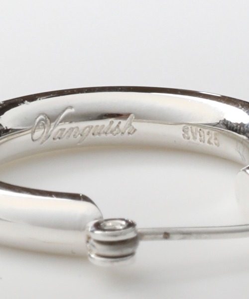 VANQUISH（ヴァンキッシュ）の「DRESS HOOP RING EARRIMG SILVER925 ～JAPAN MADE～　＊（ピアス（片耳用）・レディース・ブラック/シルバー/ゴールド・FREE）」の8枚目の写真