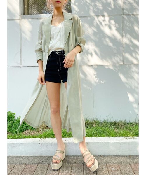 GYDA（ジェイダ）の「ケーブルブリーチKTキャミ（キャミソール・レディース・オフホワイト/ネイビー/ボルドー・FREE）」の9枚目の写真