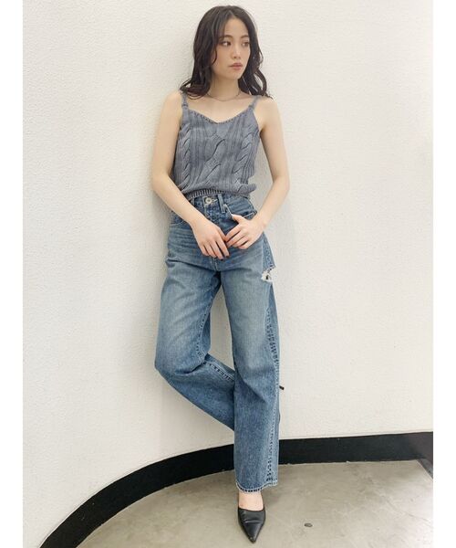 GYDA（ジェイダ）の「ケーブルブリーチKTキャミ（キャミソール・レディース・オフホワイト/ネイビー/ボルドー・FREE）」の21枚目の写真