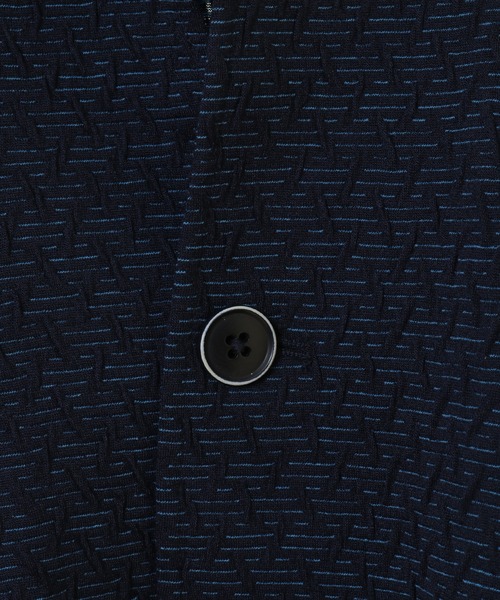 MEN'S BIGI（メンズビギ）の「フクレジャガード スタンドジャケット（ブルゾン・メンズ・ネイビー/ブラック・04/01/02/03）」の12枚目の写真