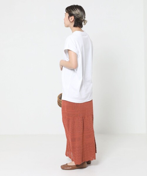 Sig FREAK'S STORE（シグフリークスストア）の「クルーネックノースリーブ（Tシャツ/カットソー・レディース・グリーン/ブラック/グレー/ベージュ/ホワイト/ライトグレー・ﾌﾘ-）」の10枚目の写真