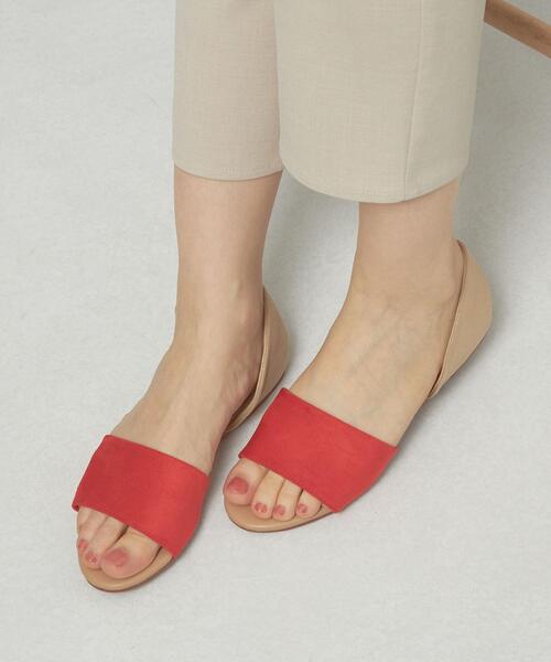 closet story(クローゼットストーリー)の「<closet story>シルキー/グリッター セパレートサンダル(サンダル・レディース・オレンジ/シルバー/ネイビー・24cm/23cm/23.5cm/24.5cm)」の1枚目の写真