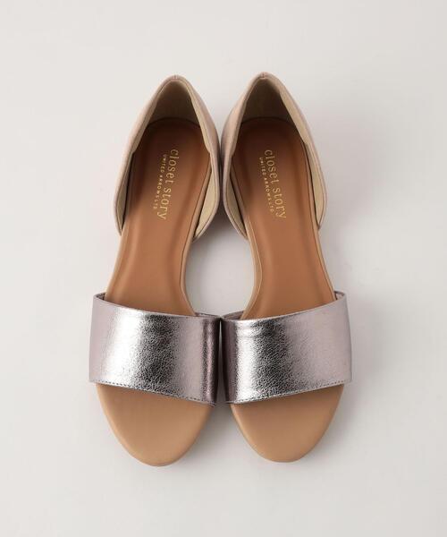 closet story(クローゼットストーリー)の「<closet story>シルキー/グリッター セパレートサンダル(サンダル・レディース・オレンジ/シルバー/ネイビー・24cm/23cm/23.5cm/24.5cm)」の12枚目の写真