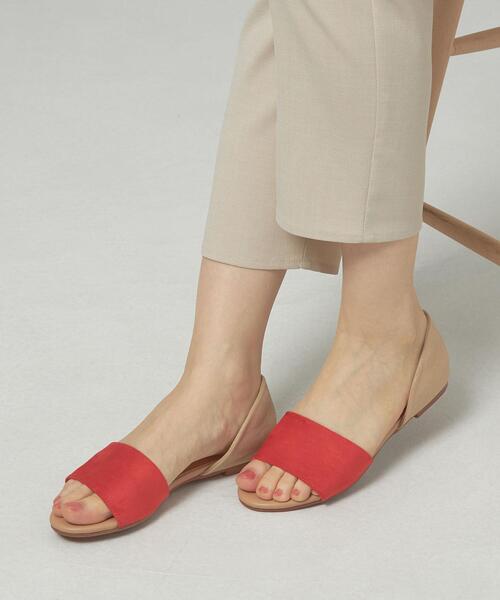 closet story(クローゼットストーリー)の「<closet story>シルキー/グリッター セパレートサンダル(サンダル・レディース・オレンジ/シルバー/ネイビー・24cm/23cm/23.5cm/24.5cm)」の5枚目の写真