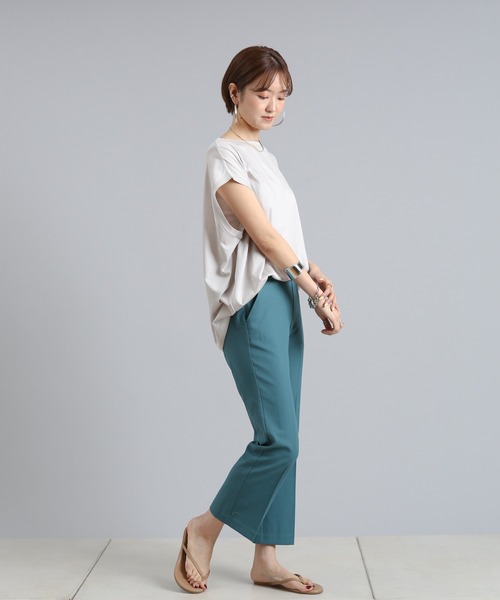 DouDou（ドゥドゥ）の「ストレッチ9丈センプレパンツ2（その他パンツ・レディース・オレンジ/パープル/オフホワイト/グリーン・38/36）」の16枚目の写真