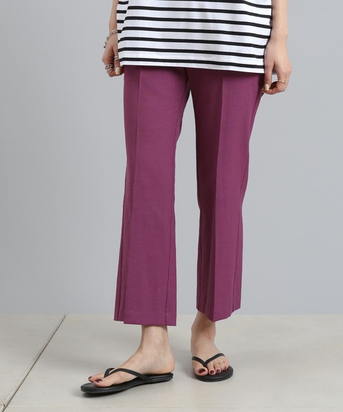 DouDou（ドゥドゥ）の「ストレッチ9丈センプレパンツ2（その他パンツ・レディース・オレンジ/パープル/オフホワイト/グリーン・38/36）」の11枚目の写真