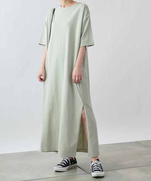 COLONY 2139（コロニートゥーワンスリーナイン）の「【ULTRA HYBRID】USAコットンTシャツワンピース（ワンピース・レディース・ブラック/オフホワイト/ミント・LARGE/MEDIUM/SMALL）」の3枚目の写真