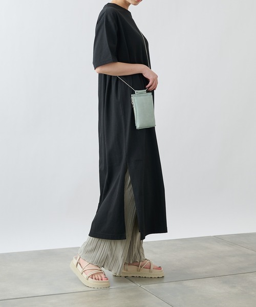 COLONY 2139（コロニートゥーワンスリーナイン）の「【ULTRA HYBRID】USAコットンTシャツワンピース（ワンピース・レディース・ブラック/オフホワイト/ミント・LARGE/MEDIUM/SMALL）」の2枚目の写真