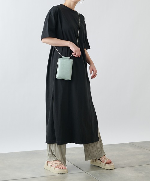 COLONY 2139（コロニートゥーワンスリーナイン）の「【ULTRA HYBRID】USAコットンTシャツワンピース（ワンピース・レディース・ブラック/オフホワイト/ミント・LARGE/MEDIUM/SMALL）」の6枚目の写真