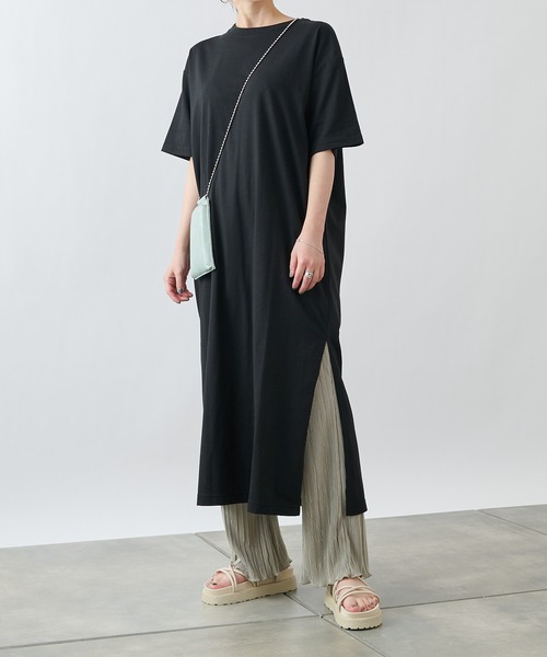 COLONY 2139（コロニートゥーワンスリーナイン）の「【ULTRA HYBRID】USAコットンTシャツワンピース（ワンピース・レディース・ブラック/オフホワイト/ミント・LARGE/MEDIUM/SMALL）」の7枚目の写真