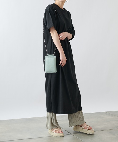 COLONY 2139（コロニートゥーワンスリーナイン）の「【ULTRA HYBRID】USAコットンTシャツワンピース（ワンピース・レディース・ブラック/オフホワイト/ミント・LARGE/MEDIUM/SMALL）」の9枚目の写真