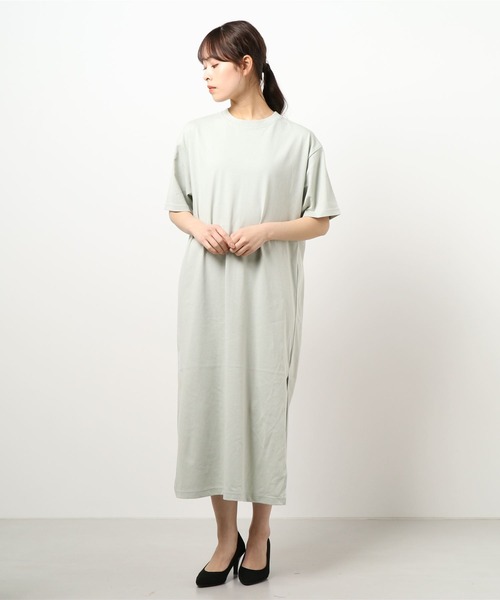 COLONY 2139（コロニートゥーワンスリーナイン）の「【ULTRA HYBRID】USAコットンTシャツワンピース（ワンピース・レディース・ブラック/オフホワイト/ミント・LARGE/MEDIUM/SMALL）」の21枚目の写真