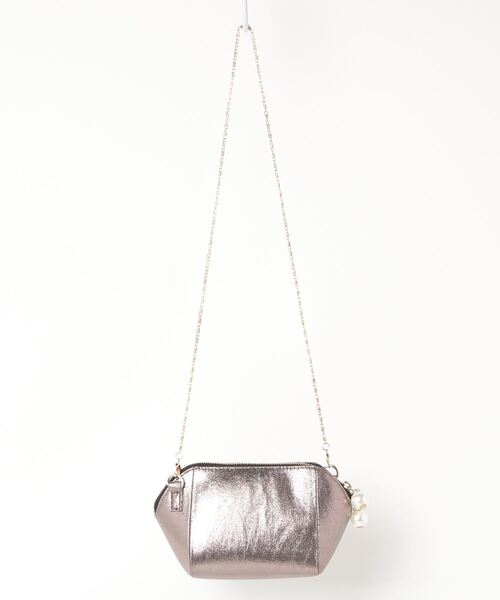 NANO universe（ナノユニバース）の「FO/シャイニークラッチバッグ（クラッチバッグ・レディース・ブラック/シルバー・FREE）」の2枚目の写真