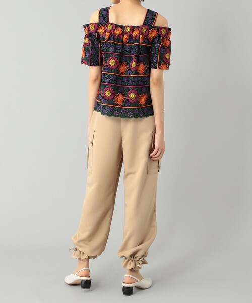 GRACE CONTINENTAL（グレースコンチネンタル）の「レースアップカーゴパンツ（カーゴパンツ・レディース・ベージュ/カーキ・36/38）」の7枚目の写真