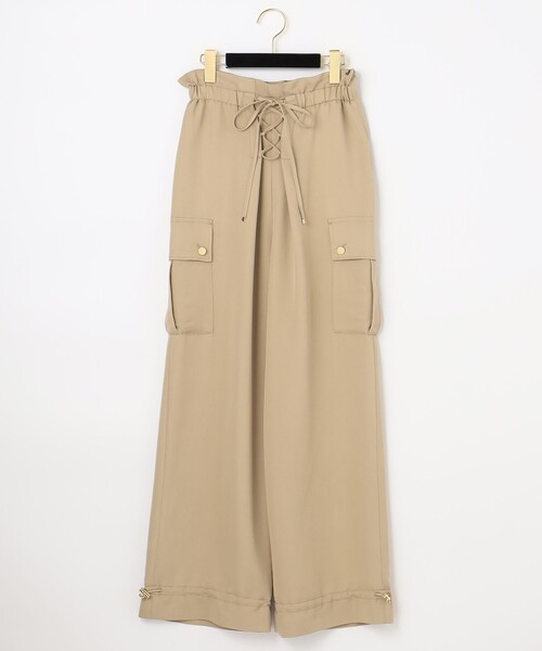 GRACE CONTINENTAL（グレースコンチネンタル）の「レースアップカーゴパンツ（カーゴパンツ・レディース・ベージュ/カーキ・36/38）」の11枚目の写真