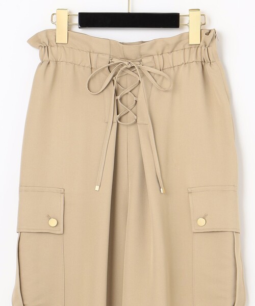 GRACE CONTINENTAL（グレースコンチネンタル）の「レースアップカーゴパンツ（カーゴパンツ・レディース・ベージュ/カーキ・36/38）」の12枚目の写真