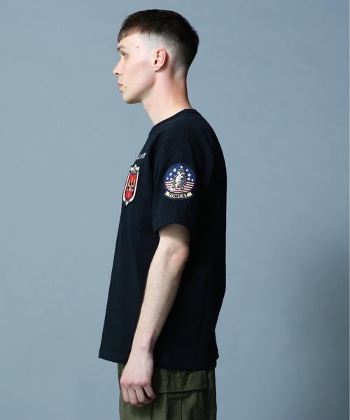 《WEB&DEPOT限定》TOP GUN WAPPEN CREW NECK T-SHIRT / トップガン ワッペン Tシャツ / AVIREX / アヴィレックス(Tシャツ/カットソー)|AVIREX(アヴィレックス) 《WEB&DEPOT限定》TOP GUN WAPPEN CREW NECK T-SHIRT / トップガン ワッペン Tシャツ / AVIREX / アヴィレックス(Tシャツ/カットソー)|AVIREX(アヴィレックス)