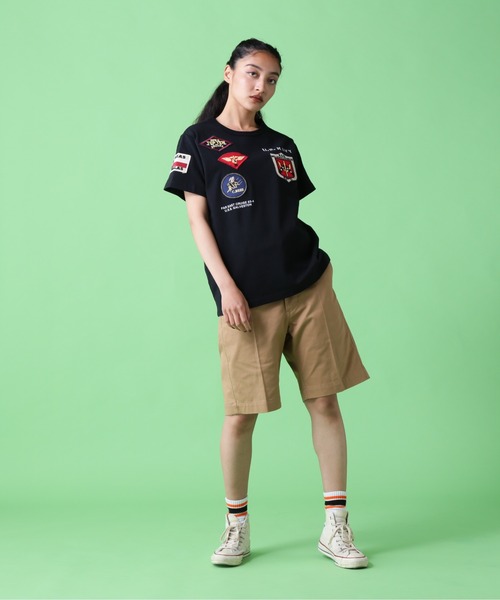 《WEB&DEPOT限定》TOP GUN WAPPEN CREW NECK T-SHIRT / トップガン ワッペン Tシャツ / AVIREX / アヴィレックス(Tシャツ/カットソー)|AVIREX(アヴィレックス) 《WEB&DEPOT限定》TOP GUN WAPPEN CREW NECK T-SHIRT / トップガン ワッペン Tシャツ / AVIREX / アヴィレックス(Tシャツ/カットソー)|AVIREX(アヴィレックス)