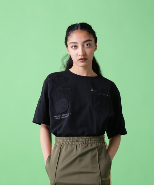 《WEB&DEPOT限定》TOP GUN WAPPEN CREW NECK T-SHIRT / トップガン ワッペン Tシャツ / AVIREX / アヴィレックス(Tシャツ/カットソー)|AVIREX(アヴィレックス) 《WEB&DEPOT限定》TOP GUN WAPPEN CREW NECK T-SHIRT / トップガン ワッペン Tシャツ / AVIREX / アヴィレックス(Tシャツ/カットソー)|AVIREX(アヴィレックス)