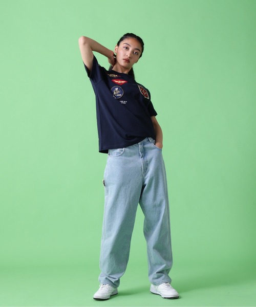 《WEB&DEPOT限定》TOP GUN WAPPEN CREW NECK T-SHIRT / トップガン ワッペン Tシャツ / AVIREX / アヴィレックス(Tシャツ/カットソー)|AVIREX(アヴィレックス) 《WEB&DEPOT限定》TOP GUN WAPPEN CREW NECK T-SHIRT / トップガン ワッペン Tシャツ / AVIREX / アヴィレックス(Tシャツ/カットソー)|AVIREX(アヴィレックス)