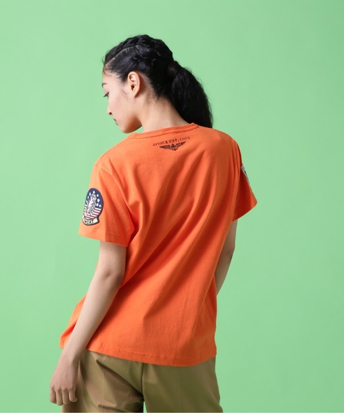 《WEB&DEPOT限定》TOP GUN WAPPEN CREW NECK T-SHIRT / トップガン ワッペン Tシャツ / AVIREX / アヴィレックス(Tシャツ/カットソー)|AVIREX(アヴィレックス) 《WEB&DEPOT限定》TOP GUN WAPPEN CREW NECK T-SHIRT / トップガン ワッペン Tシャツ / AVIREX / アヴィレックス(Tシャツ/カットソー)|AVIREX(アヴィレックス)