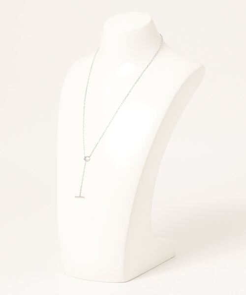 PAS TIERRA（パティエラ）の「【Chaine】マンテルY字ネックレス（ネックレス・レディース・シルバー/イエローゴールド・FREE）」の4枚目の写真