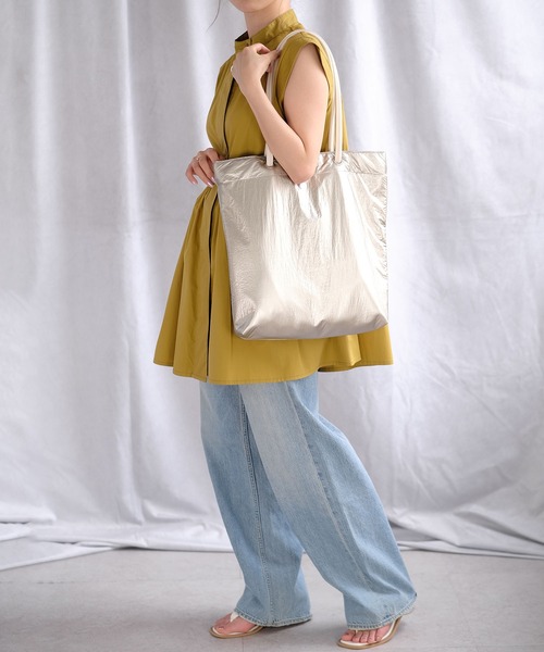 ANDJ(アンドジェイ)の「ゼブラ柄&無地トートバッグ(トートバッグ・レディース・ブラウン/シャンパン/ブラック・M)」の16枚目の写真