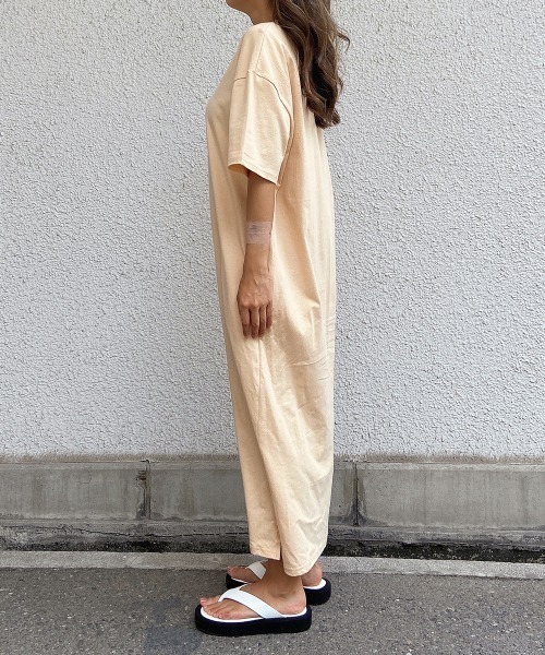 esutoreja（エストレジャ）の「ロングTシャツワンピース（ワンピース・レディース・ベージュ/イエロー/ブルー・FREE）」の18枚目の写真