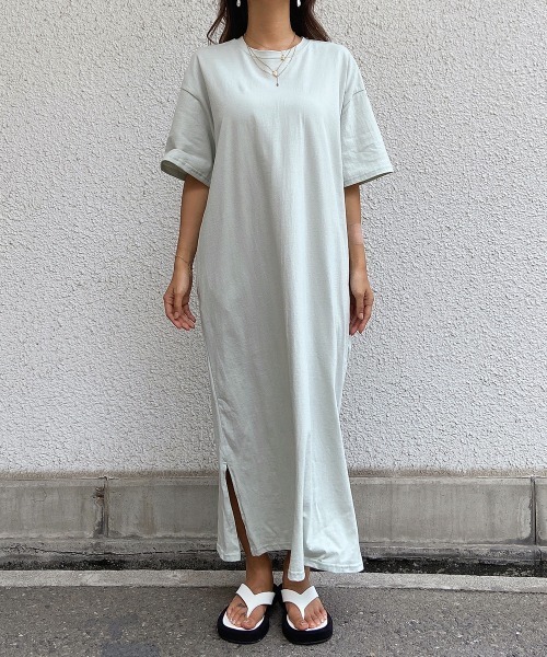 esutoreja（エストレジャ）の「ロングTシャツワンピース（ワンピース・レディース・ベージュ/イエロー/ブルー・FREE）」の21枚目の写真