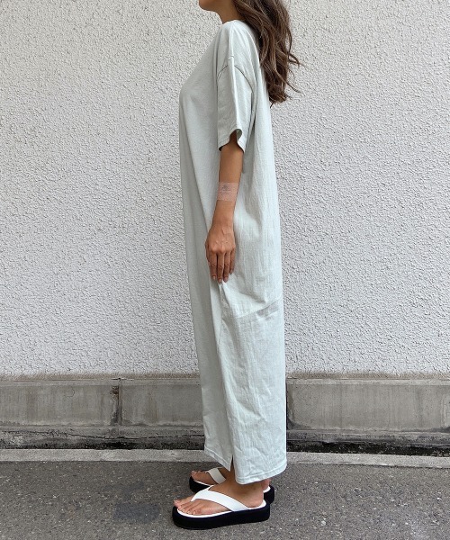 esutoreja（エストレジャ）の「ロングTシャツワンピース（ワンピース・レディース・ベージュ/イエロー/ブルー・FREE）」の22枚目の写真