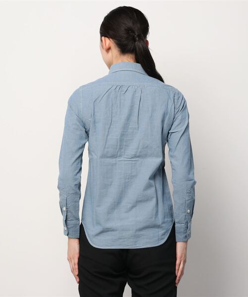 JAPAN BLUE JEANS（ジャパンブルージーンズ）の「シャンブレーシャツ（シャツ/ブラウス・レディース・ライトインディゴブルー・M/S）」の7枚目の写真