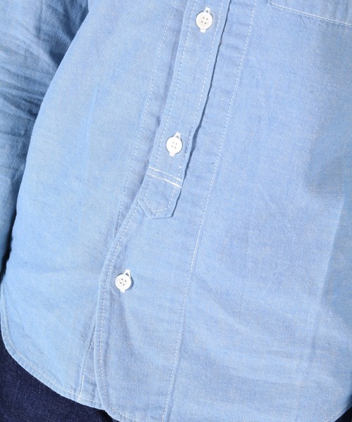 JAPAN BLUE JEANS（ジャパンブルージーンズ）の「シャンブレーシャツ（シャツ/ブラウス・レディース・ライトインディゴブルー・M/S）」の3枚目の写真